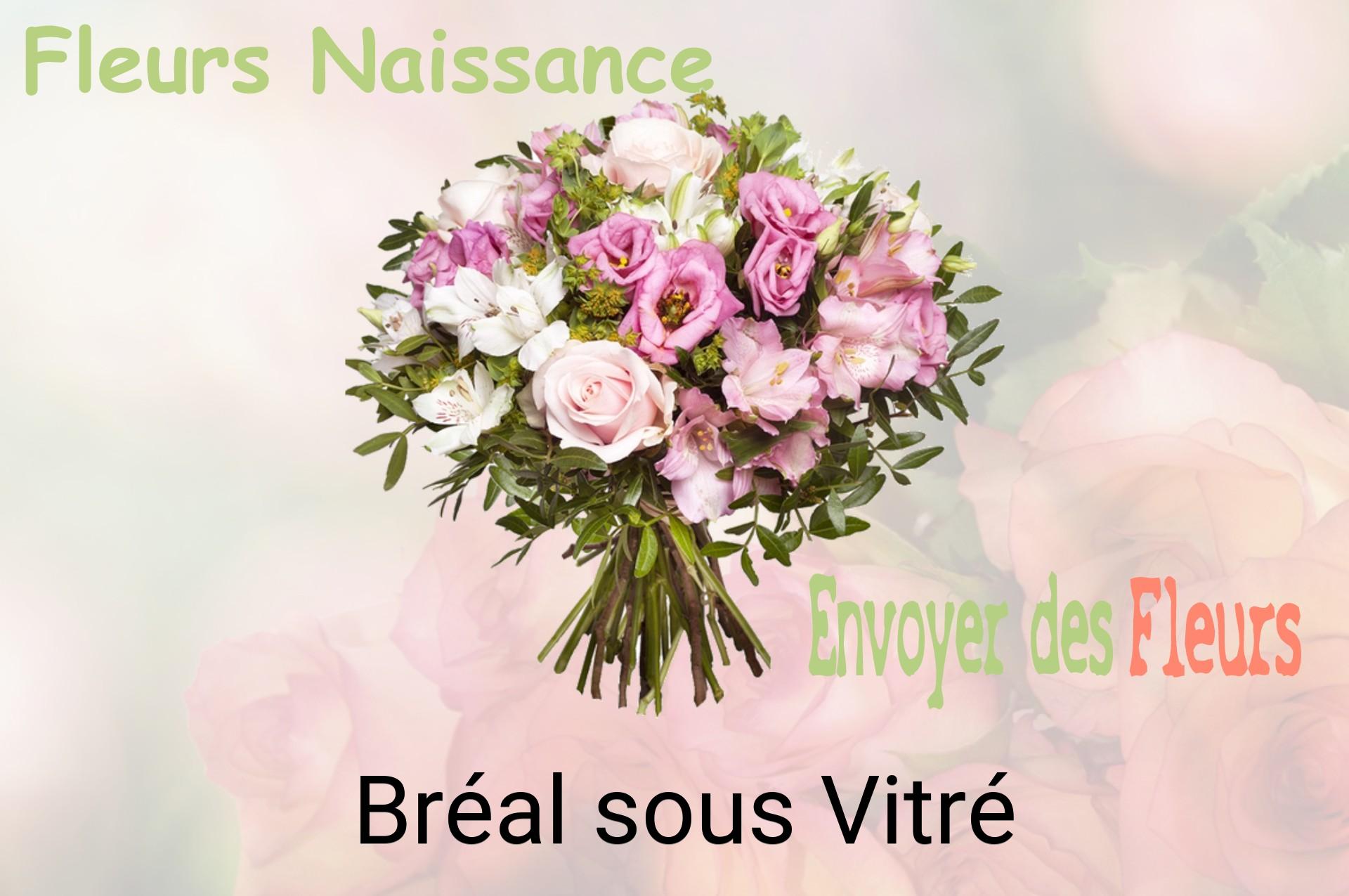 Bouquet de fleurs de naissance livré à Bréal-sous-Vitré
