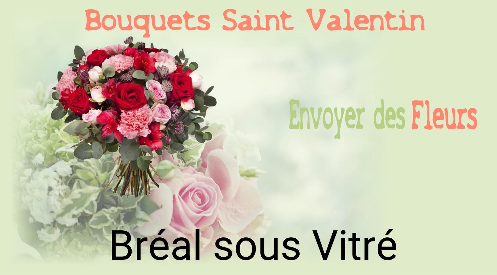 Roses de Saint-Valentin livrées à Bréal-sous-Vitré
